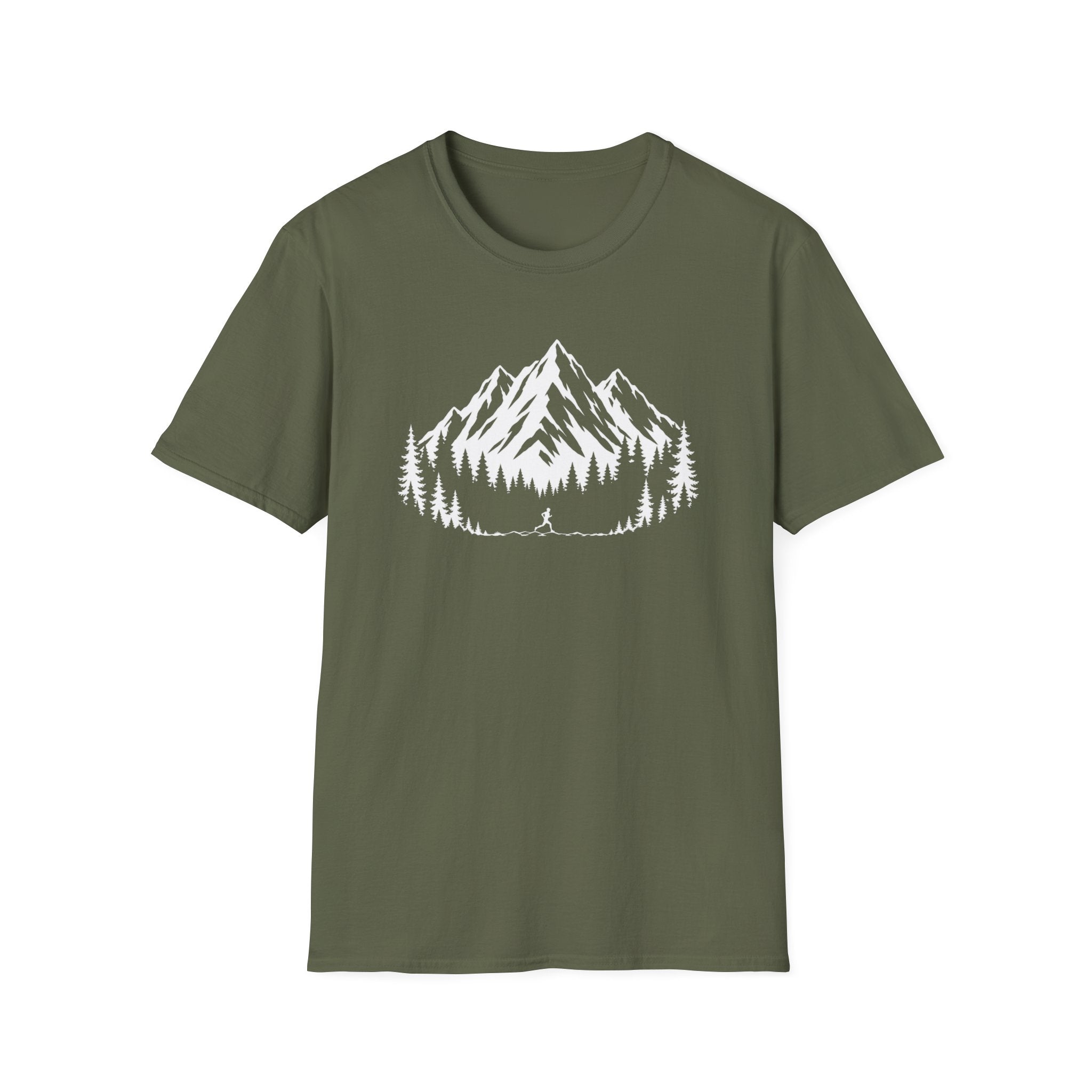 Runner and Mountain Ridge