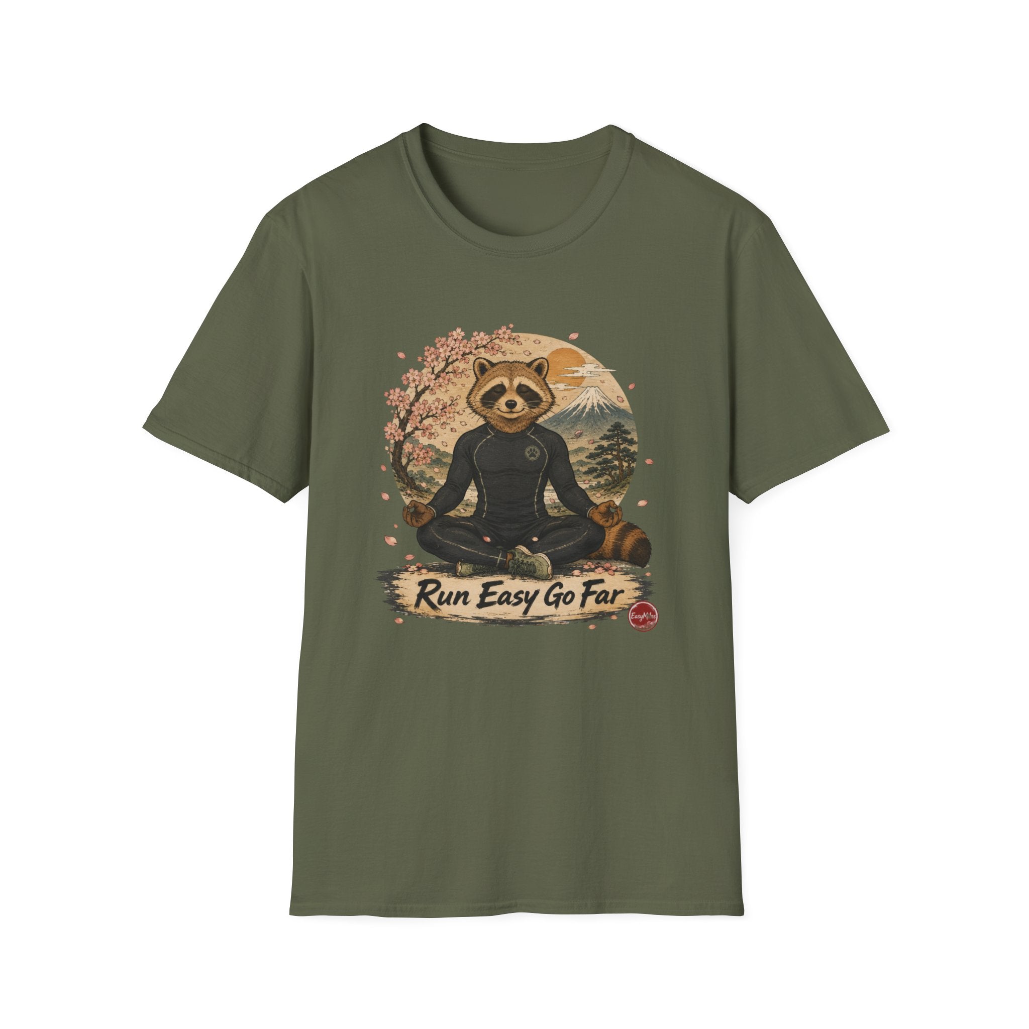 Meditating Japanese Tanuki T-Shirt